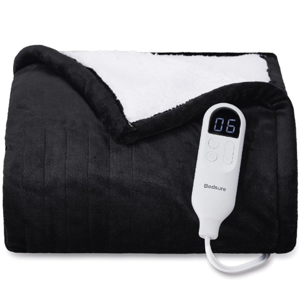 Heated Throw  Blanket BLACK